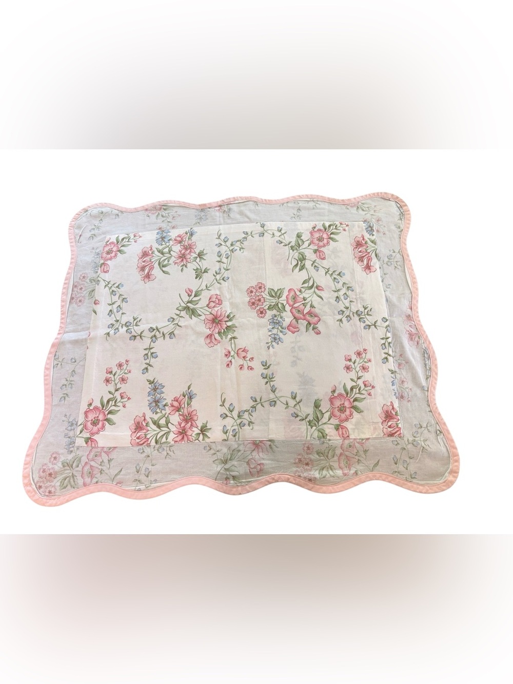 VTG SCHWEITZER Linens Egyptian Cotton Dainty Floral Small Italian Pillow Sham